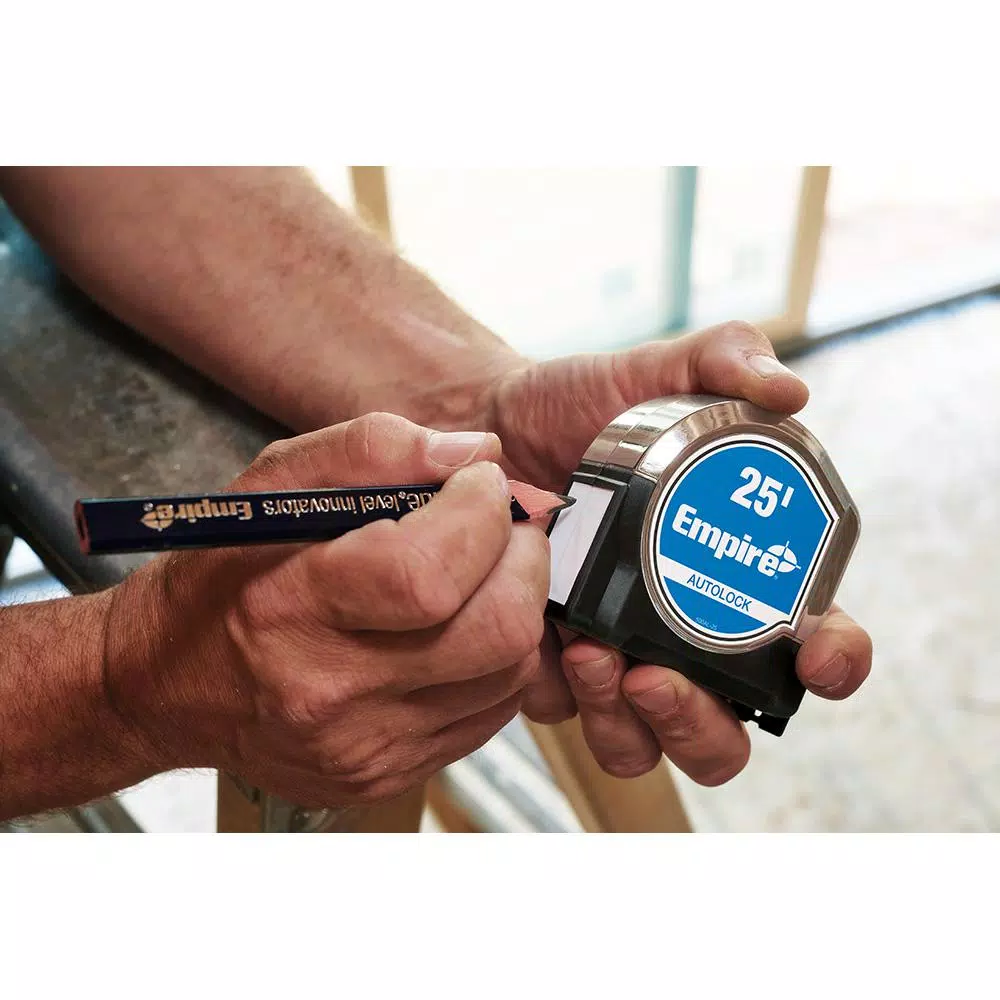 Empire Level 25 ft. Chrome Auto Lock Tape Measure, 2-Pack