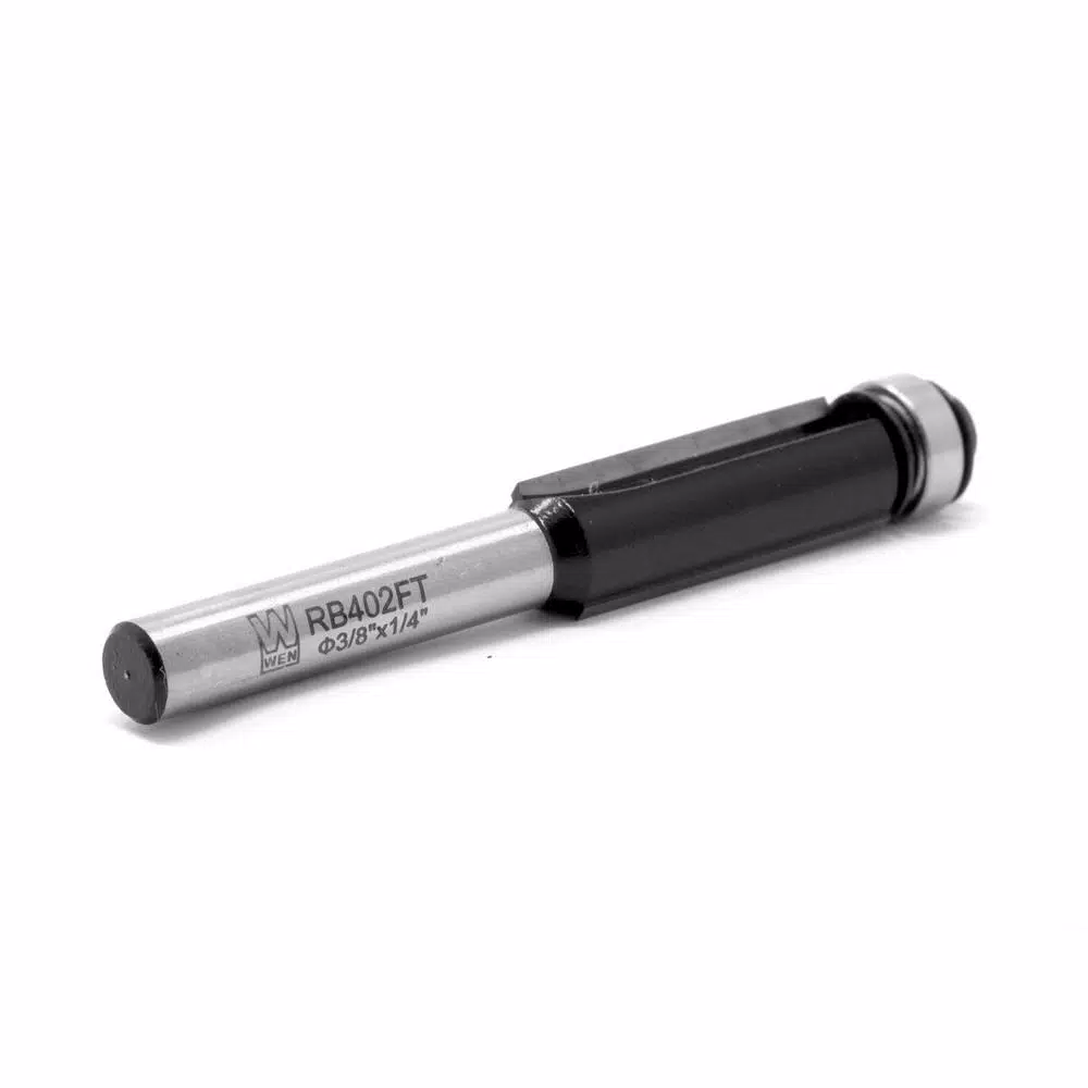 WEN 3/8 in. Flush Trim Carbide Tipped Router Bit with 1/4 in. Shank