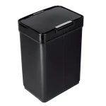 Honey-Can-Do 13 Gal. Stainless Steel Touchless Sensor Trash Can with Digital Timer, Brushed Black thumbnail 1