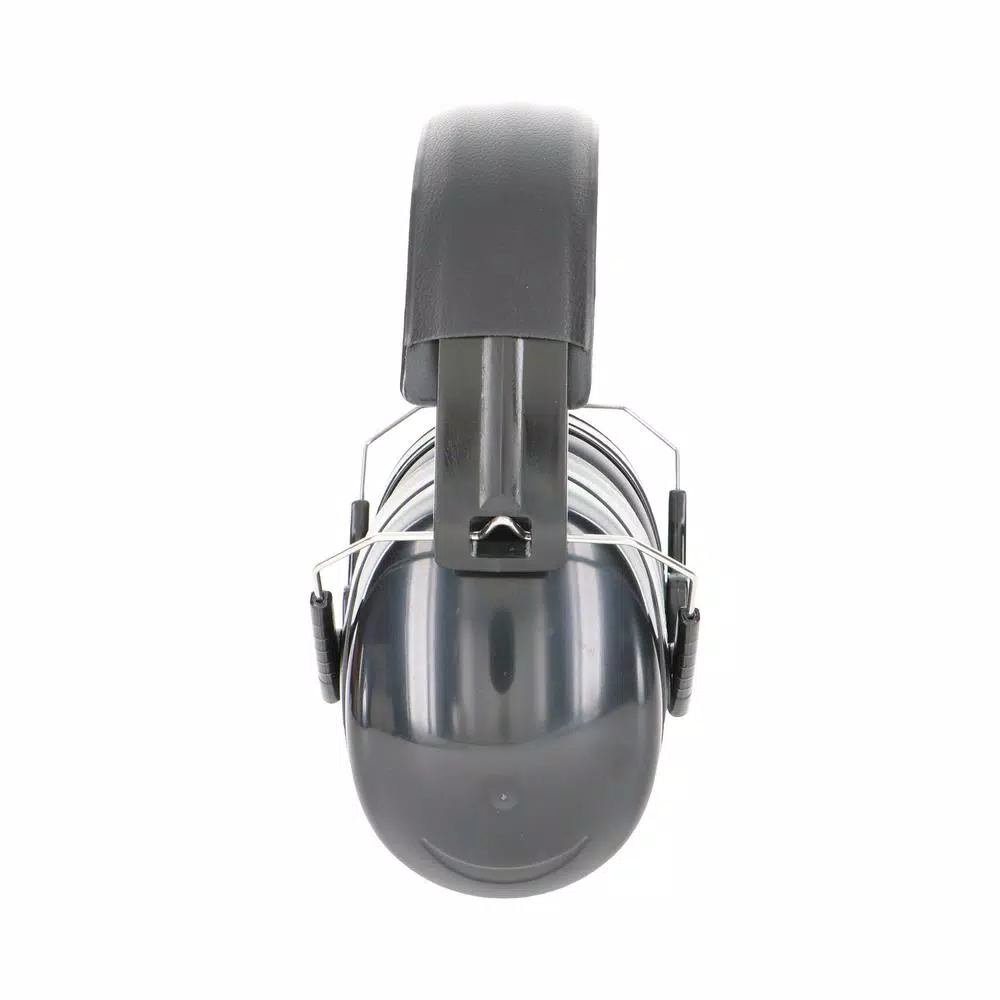 HDX Black Folding Ear Muffs, NRR 26 dB Noise Reduction, Over-the-Head Hearing Protection