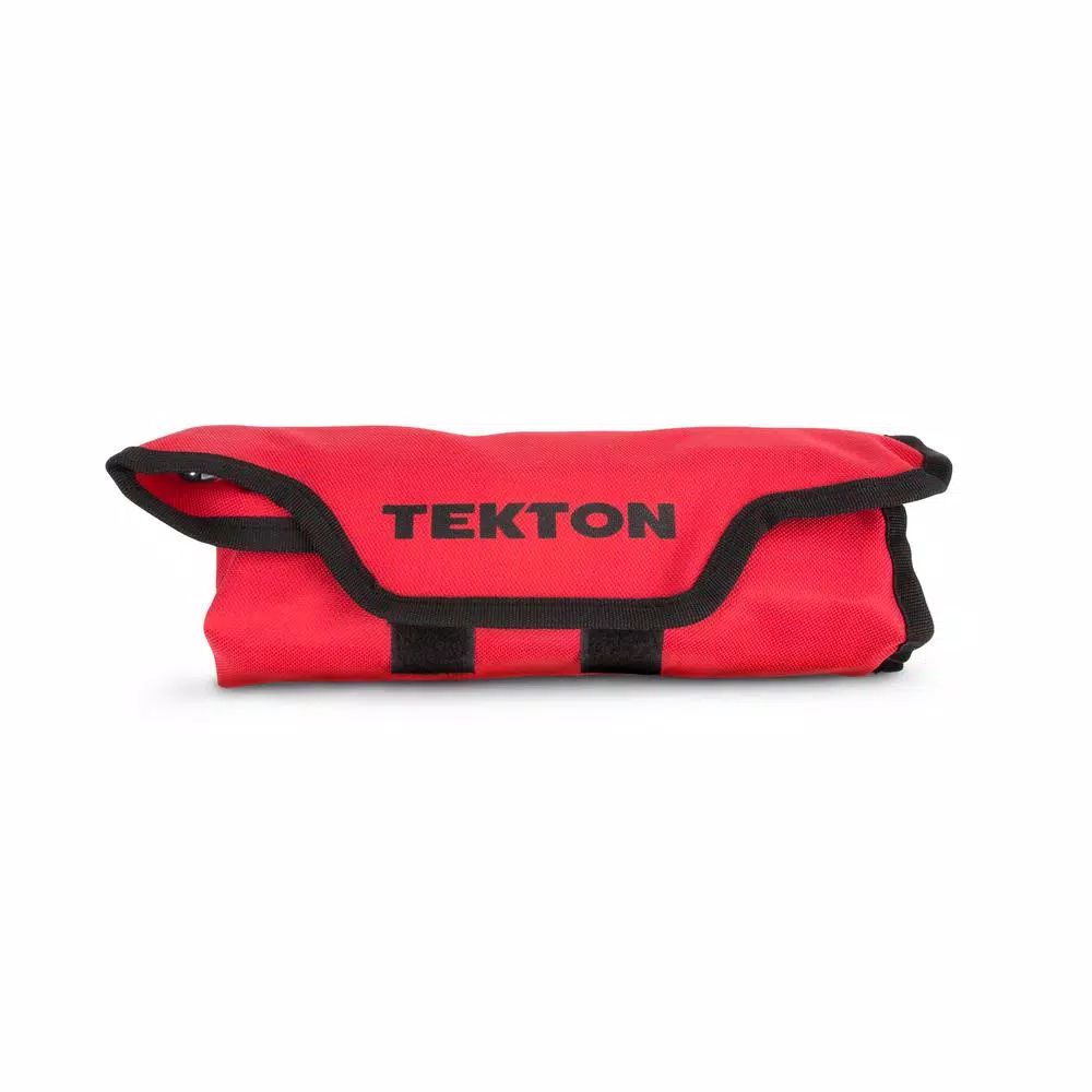 TEKTON 12-Piece Metric Flex-Head Ratcheting Combination Wrench Set with Pouch, 8-19 mm
