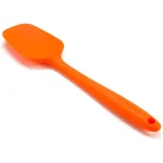 OVENTE Premium Silicone Spatula, Heat Resistant 500°F, Stainless Steel Core, Non-Stick, Orange thumbnail 1