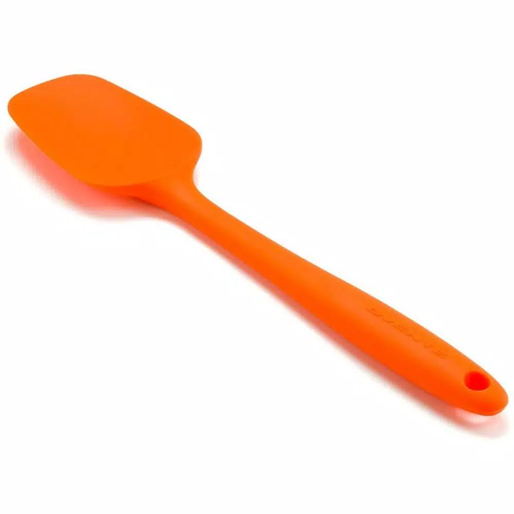 OVENTE Premium Silicone Spatula, Heat Resistant 500°F, Stainless Steel Core, Non-Stick, Orange
