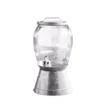 Style Setter Jaxon 2 Gallon Glass Beverage Dispenser with Galvanized Base and Lid thumbnail 1