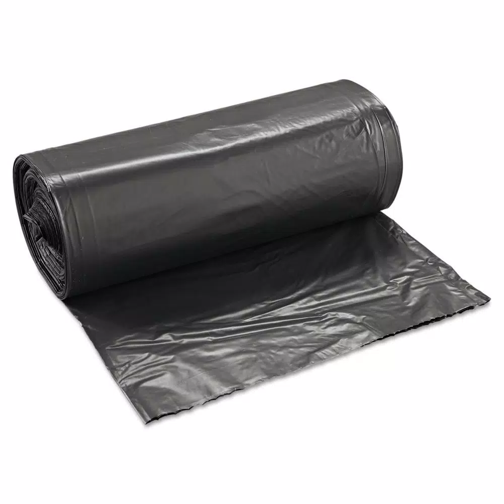 Boardwalk SH-Grade Repro Black Can Liners, 45 Gallon, 40 x 46 in, 1.2 Mil, 100 Count