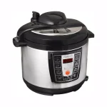 PREMIUM 5.2 Qt. Digital Electric Pressure Cooker with Browning Control, Silver and Black thumbnail 2