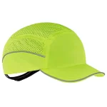 Ergodyne Skullerz 8955 Lightweight Lime Green Vented Bump Cap with Short Brim thumbnail 1