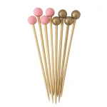 Sugar Plum Party SugarPlum Confetti 24-Piece Assorted Wood Small Food Picks for Cocktails and Appetizers thumbnail 1