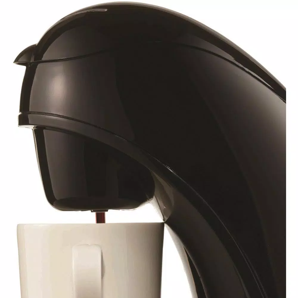 Brentwood Appliances Single Serve 1-Cup Coffee Maker with Removable Filter and Drip Tray, Black