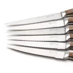 Outset Curtis Lloyd 6-Piece Forged Stainless Steel Steak Knife Set with Rosewood Handles thumbnail 3