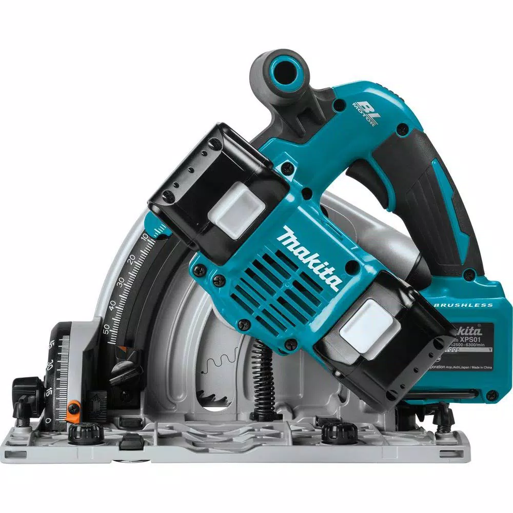 Makita 18V X2 LXT (36V) 6-1/2 in. Brushless Plunge Circular Saw Kit with Guide Rail and Impact Driver