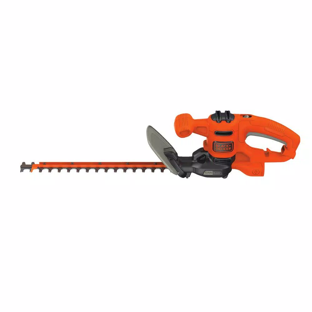 BLACK+DECKER 16 in. Corded Electric Hedge Trimmer with SAWBLADE, 3.0 Amp