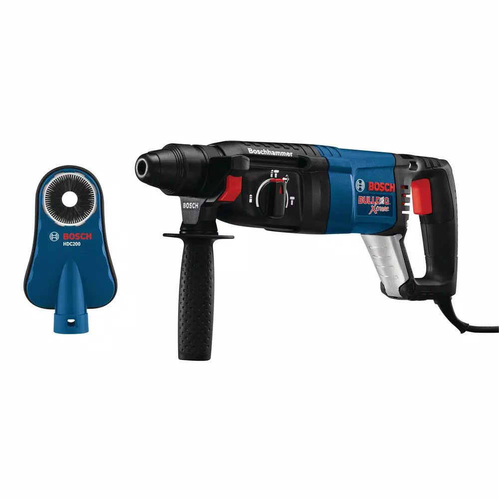 Bosch 11255VSR-HDC Bulldog Xtreme 1 in. SDS-Plus Rotary Hammer Kit with Dust Shroud