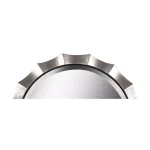 Kenroy Home Chorale 34 in. Round Silver Contemporary Accent Mirror thumbnail 2