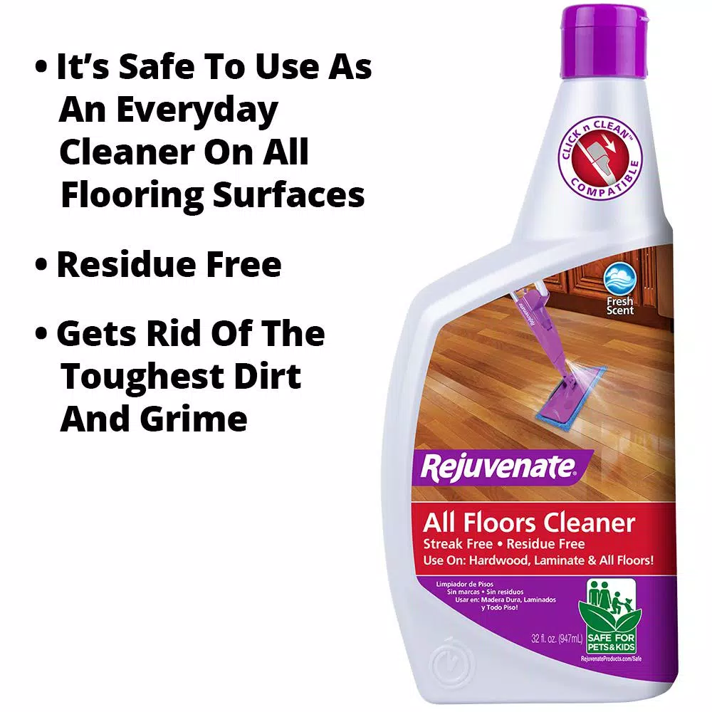 Rejuvenate Click n Clean Multi-Surface Microfiber Spray Mop System Kit