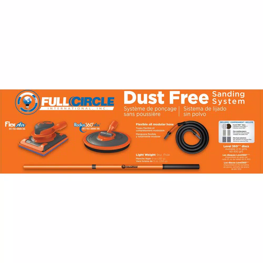 Unbranded Full Circle Dust-Free Sanding System with Radius360 Air and Flex Air