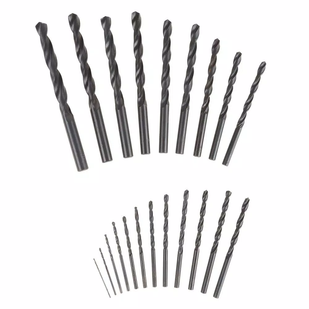 Stalwart 21-Piece HSS 4241 High-Speed Steel Drill Bit Set with Black Oxide Finish and Carrying Case