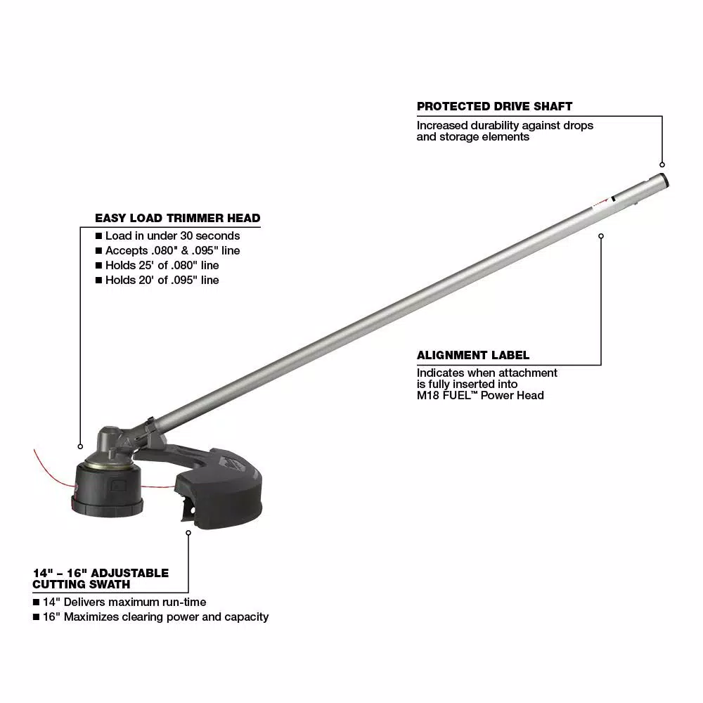 Milwaukee M18 FUEL 18V Cordless Brushless String Trimmer Combo Kit with QUIK-LOK Pole Saw, Hedge Trimmer & Edger