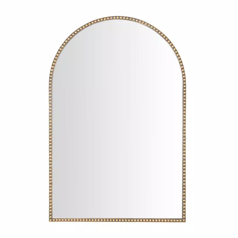 Home Decorators Collection Medium Arched Gold Antiqued Classic Accent Mirror