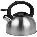 Home Basics Silver Stainless Steel Whistling Tea Kettle, 2.5L Capacity, Modern Design thumbnail 2