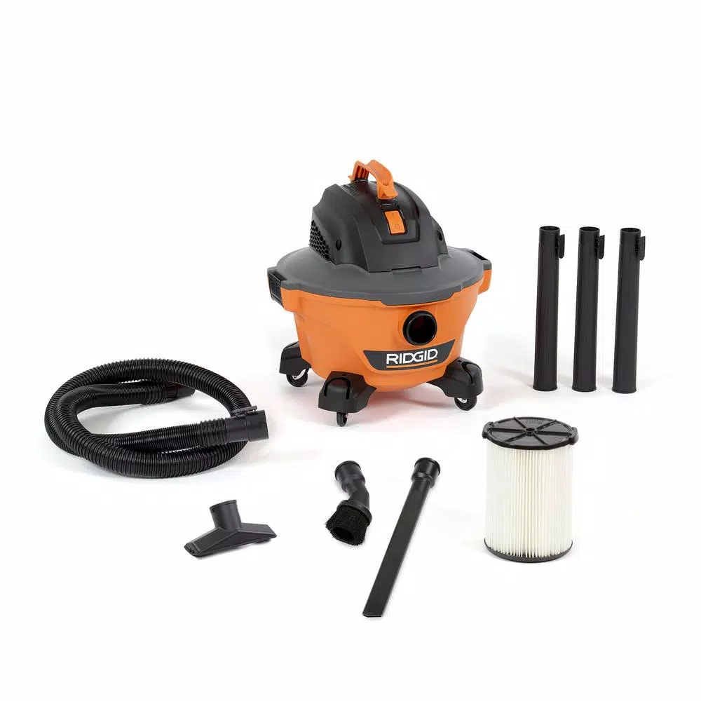 RIDGID 6 Gal. 3.5 Peak HP NXT Wet/Dry Shop Vacuum with Dual-Flex Hose and Accessories