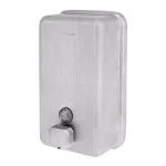 Alpine Industries 1200ml Stainless Steel Manual Liquid Soap Dispenser - Wall Mounted thumbnail 2