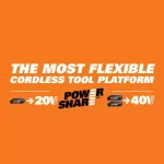 Worx 40V Power Share 13 in. String Trimmer and Wheeled Edger 2-in-1 Combo (Tool Only) thumbnail 9
