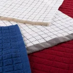 Lavish Home 16-Pack Windowpane Pattern Cotton Kitchen Towels - Multi-Color Set thumbnail 4
