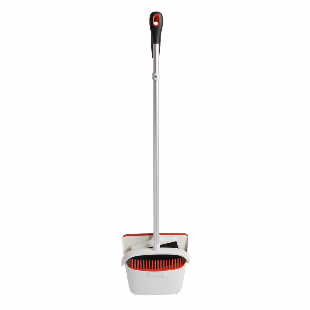 OXO Good Grips Upright Sweep Set, Broom and Dustpan with Compact Storage