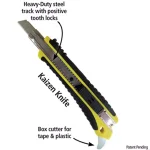 Fastcap Fast Cap Kaizen Utility Knife with Built-in Box Opener and Snap-Off Steel Blade thumbnail 2