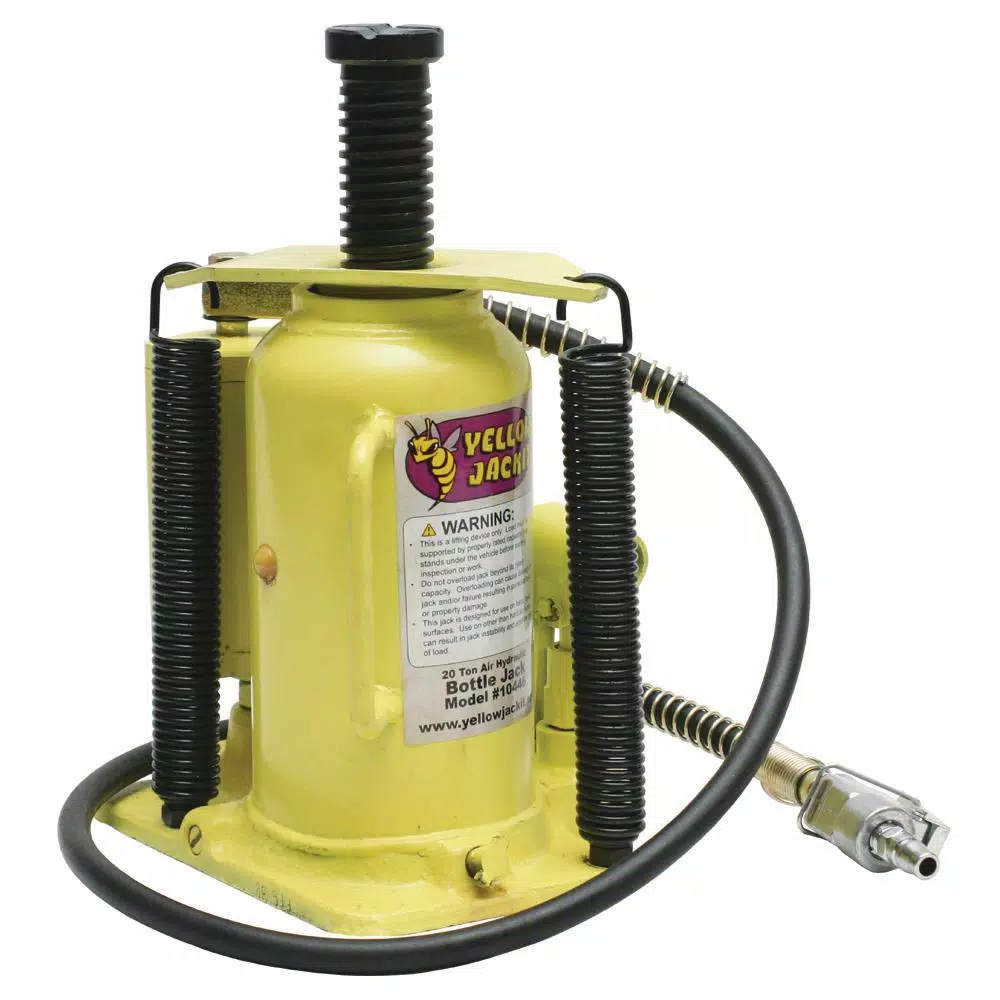 ESCO 20-Ton Air/Manual Hydraulic Bottle Jack, 40,000 lb Capacity