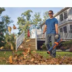 BLACK+DECKER 60V MAX Cordless Handheld Leaf Blower (400 CFM, 100 MPH) with Bonus 2-in-1 String Trimmer and Edger thumbnail 6