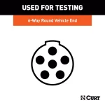 CURT 6-Way Round Trailer Connector Tester thumbnail 2