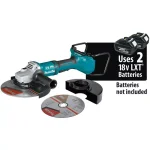 Makita 18V X2 LXT 36V Brushless 9 in. Paddle Switch Angle Grinder - Tool Only thumbnail 2