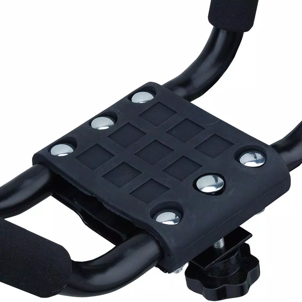 Max Load Heavy Duty Roof Mounted Single Kayak Carrier with Wide J-Bars, 70 lbs Capacity