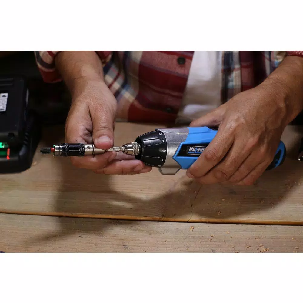 Pulsar PT28136 3.6V Cordless Electric Screwdriver with 1/4 in. Hex Chuck and LED Spotlight