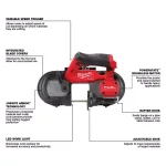 Milwaukee M12 FUEL 12V Lithium-Ion Cordless Sub-Compact Band Saw (Tool-Only) thumbnail 3