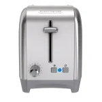 BLACK+DECKER 2-Slice Wide Slot Toaster, Black and Stainless Steel thumbnail 1