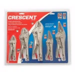 Crescent 5-Piece Locking Plier Set, Nickel-Plated Hand Tools thumbnail 4