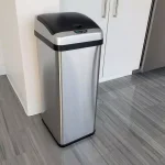 Halo 13 Gallon Platinum Extra-Wide Stainless Steel Automatic Sensor Trash Can thumbnail 4