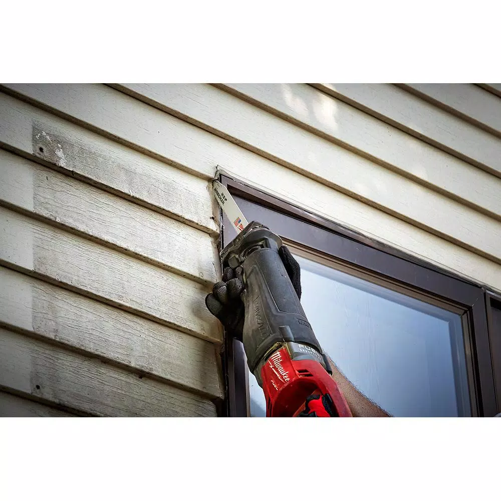 Milwaukee WRECKER 6 in. Multi-Material Demolition Reciprocating Saw Blades, 7/11 TPI (5 Pack)