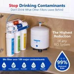 Express Water RO5DX 5-Stage Reverse Osmosis Water Filtration System - NSF Certified - Includes Faucet & Tank thumbnail 2