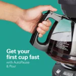 Hamilton Beach 12-Cup Programmable Drip Coffee Maker with Black Stainless Steel Accents thumbnail 2