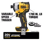 DEWALT ATOMIC 20V MAX Brushless 1/2 in. Drill/Driver and Impact Driver Combo Kit thumbnail 3