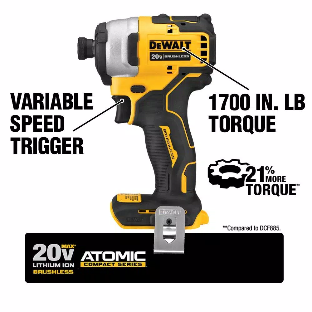 DEWALT ATOMIC 20V MAX Brushless 1/2 in. Drill/Driver and Impact Driver Combo Kit