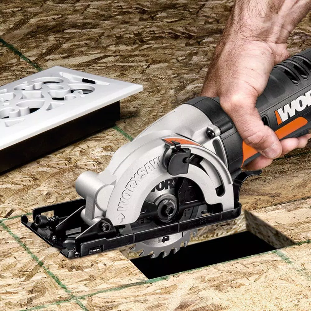 Worx POWER SHARE 20V Cordless 3-3/8 in. Compact Circular Saw Kit