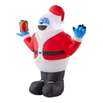 Rudolph 3.5 ft. Airblown Inflatable Bumble in Santa Suit - Officially Licensed Rudolph the Red-Nosed Reindeer Decor thumbnail 3