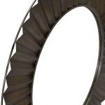Household Essentials 37" Bronze Sunburst Round Wall Mirror - Contemporary Glam Accent Mirror thumbnail 7