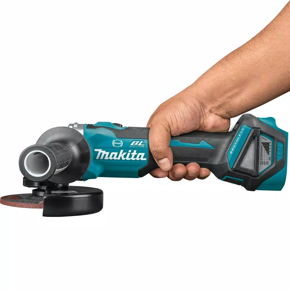 Makita 18V LXT Brushless 4-1/2 in. / 5 in. Cordless Angle Grinder with AWS & Electric Brake (Tool Only)