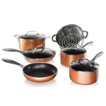 Gotham Steel 10-Piece Nonstick Aluminum Cookware Set, Copper thumbnail 1